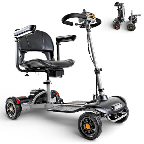 Superhandy Passport Flex 4-Wheel Mobility Scooter Right Angle View 