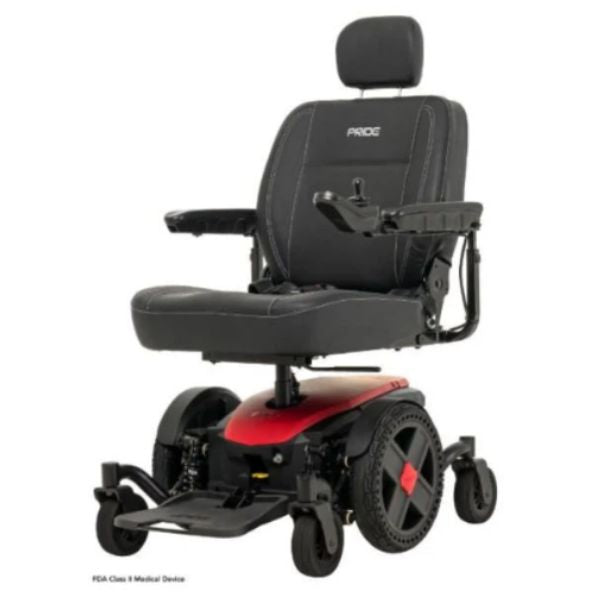 Pride Jazzy EVO 614 Power Chair in Matte Red