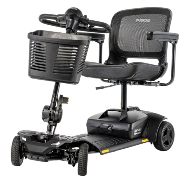 Pride Go-Go Elite Traveller® Gen 3 Platinum 4-Wheel Mobility Scooter in Color Black