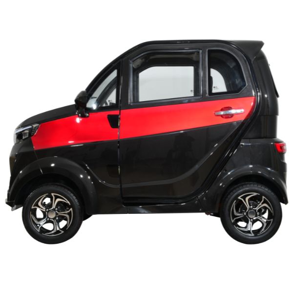 Green Transporter Q Express Electric Mobility Scooter Black-Red Color  Right Side View
