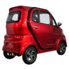 Image of Green Transporter Q Express Electric Mobility Scooter Red Color  Back View