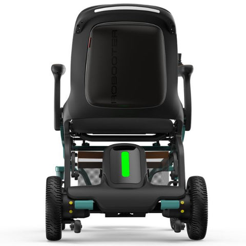 Robooter E40 Portable Electric Wheelchair Classic Green Color  Back View