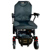 Image of Zeus Heavy Duty Folding Power Wheelchair In Jet Black Frame Front View