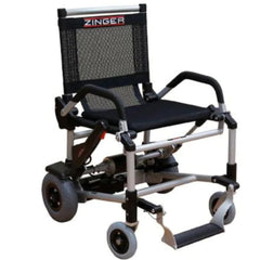 Journey Zinger Portable Folding Power Wheelchair Black Front-Right View