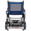 Image of Journey Zinger Portable Folding Power Wheelchair Blue Rear View