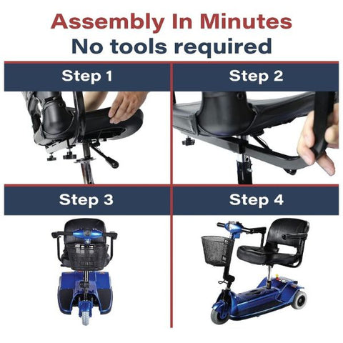 Zip'r 3 Travel Mobility Scooter Assembly Steps