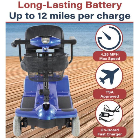 Zip’r 4 Xtra Mobility Scooter Long Lasting Battery