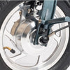 Image of eFOLDi Explorer Ultra Lightweight Mobility Scooter Tire Rim Zoomed In
