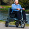 Image of Man riding the eFOLDi Explorer Ultra Lightweight Mobility Scooter