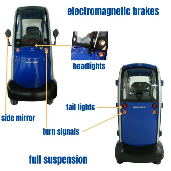 Shoprider Flagship Enclosed 4-Wheel Mobility Scooter