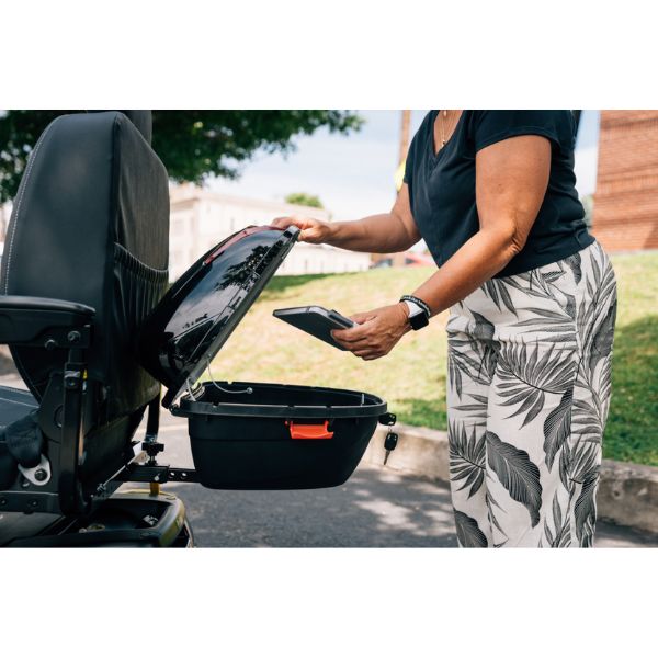 Pride Mobility PX4 4-Wheel Mobility Scooter Storage POD Side View