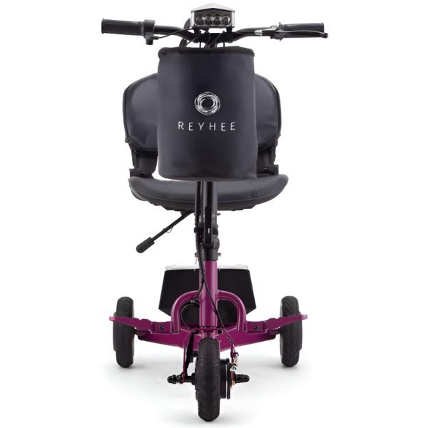 Reyhee Triad (R300) 3-Wheel Portable Mobility Scooter Violet Color Front View