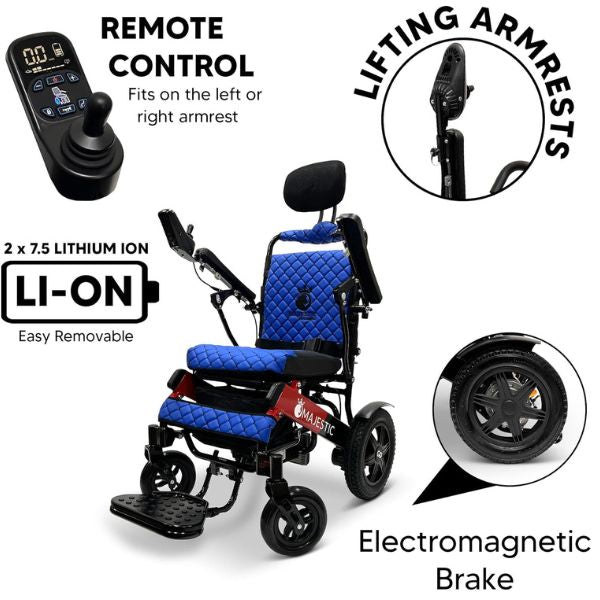 ComfyGo IQ-9000 Remote Controlled Folding Power Wheelchair