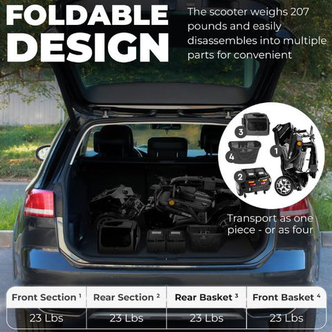 Gladiator 4-Wheel Bariatric Mobility Scooter