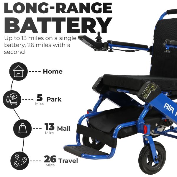 AirHawk Electric Wheelchair With Remote Control