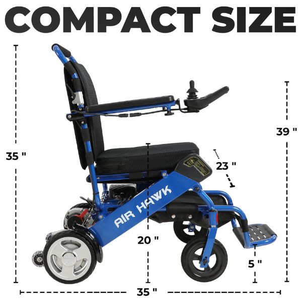 AirHawk Electric Wheelchair With Remote Control
