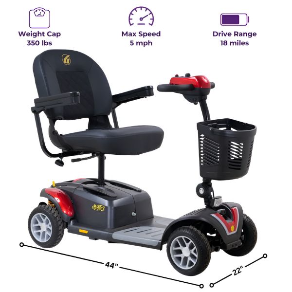 Golden Technologies Buzzaround EX 4-Wheel Mobility Scooter GB148