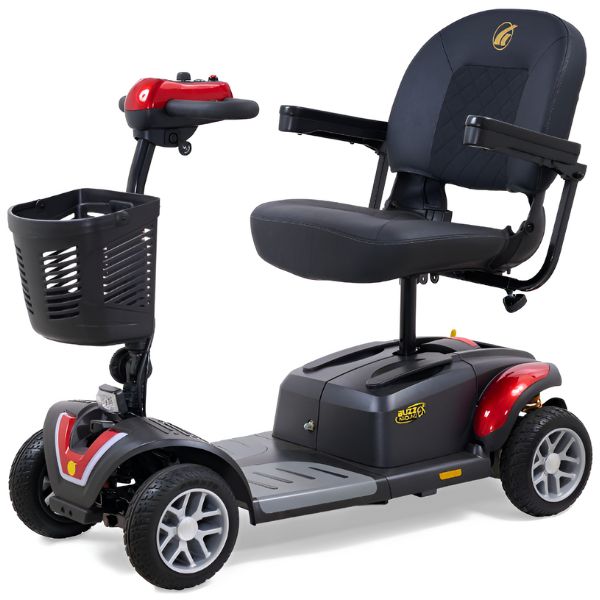 Golden Technologies Buzzaround Ex Extreme 4-Wheel Mobility Scooter GB148 Red Shroud Color