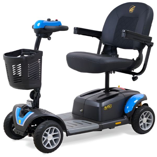 Golden Technologies Buzzaround Ex Extreme 4-Wheel Mobility Scooter GB148 Blue Shroud Color