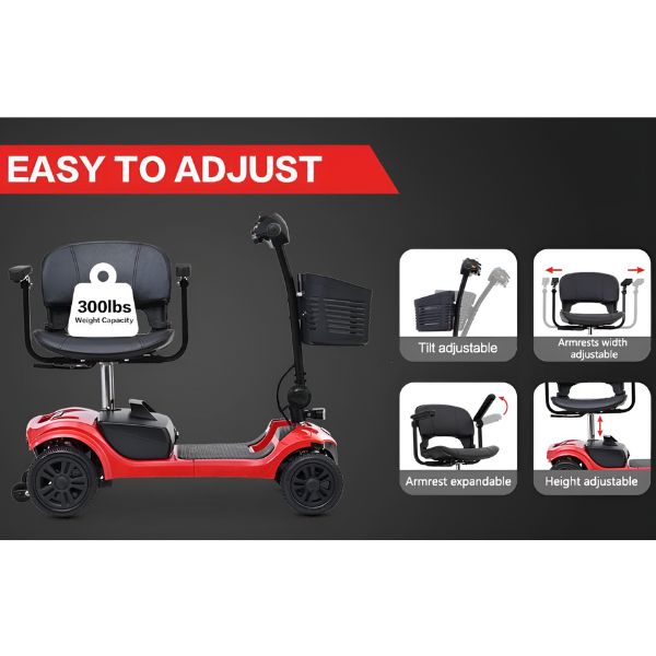 Metro Mobility Elite 4 Portable 4-Wheel Mobility Scooter