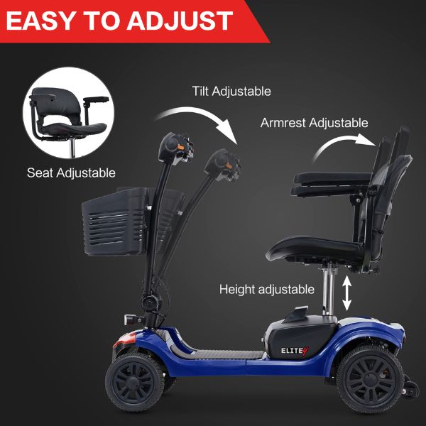 Metro Mobility Elite 4 Portable 4-Wheel Mobility Scooter