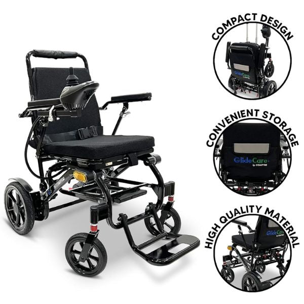 Glide Care G-5 Lightweight Foldable Electric Wheelchair