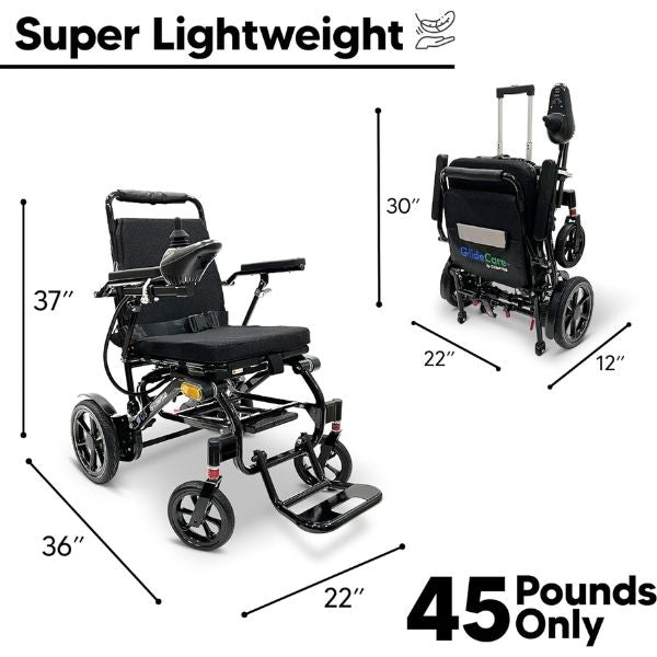 Glide Care G-5 Lightweight Foldable Electric Wheelchair
