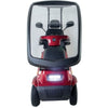 Image of AFIKIM Afiscooter C4 Breeze 4-Wheel Scooter Red With Canopy Front View