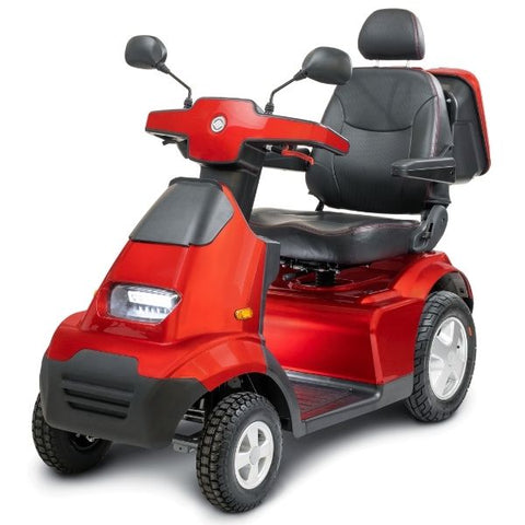 AFIKIM Afiscooter S 4-Wheel Scooter Red Right Side View