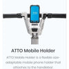 Image of ATTO Mobile Holder on Tiller of Scooter