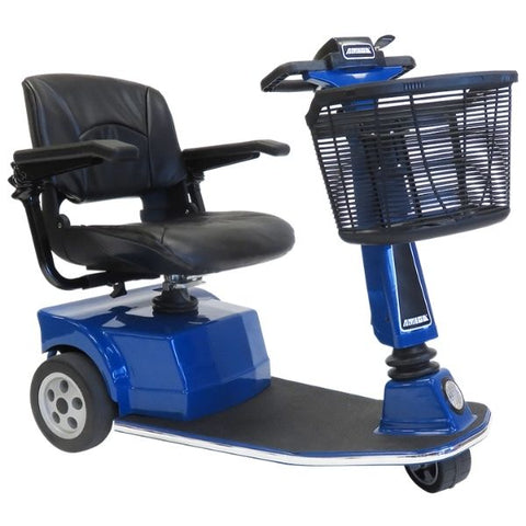 Amigo RT Express 3 Wheel Mobility Scooter Blue Right Side View