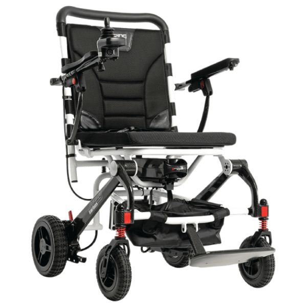Pride Jazzy Carbon Travel Lite Power Chair White Color 