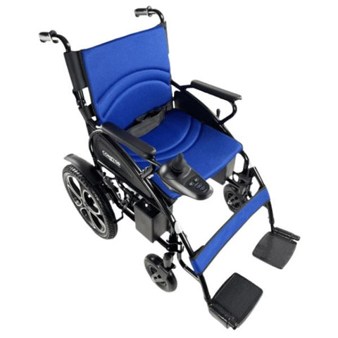 ComfyGo 6011 Electric Wheelchair Blue Color Overview