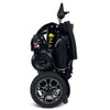 Image of ComfyGo IQ-7000 Remote Control Folding Electric Wheelchair Black Frame