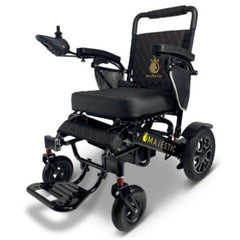 ComfyGo IQ-7000 Remote Control Folding Electric Wheelchair Black Frame with Black Color Seat