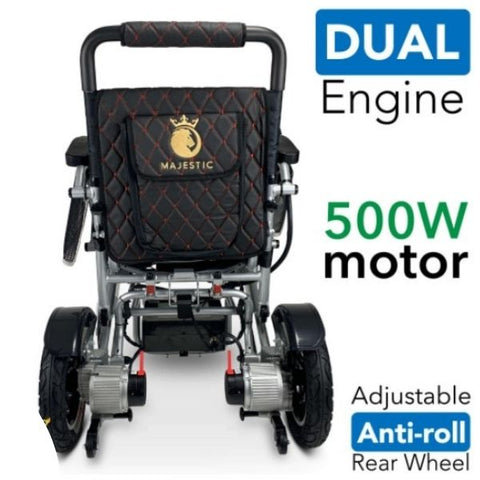 ComfyGo IQ-7000 Remote Control Folding Electric Wheelchair Dual Engine