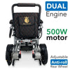 Image of ComfyGo IQ-7000 Remote Control Folding Electric Wheelchair Dual Engine