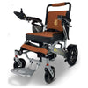 Image of ComfyGo IQ-7000 Remote Control Folding Electric Wheelchair Silver Frame with Taba Color Seat