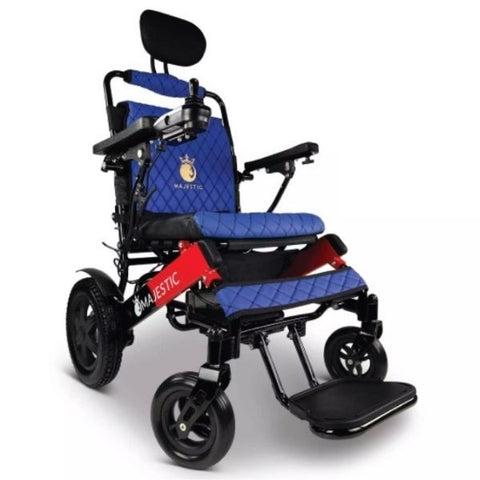 ComfyGo IQ-9000 with Black and Red Frame and Blue Color Seat and Cushion