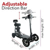 Image of ComfyGo MS 3000 Foldable Mobility Scooters adjustable bar