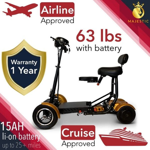 ComfyGo MS 3000 Foldable Mobility Scooters 63 lbs airline approved 