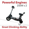 Image of ComfyGo MS 3000 Foldable Mobility Scooters powerful engines