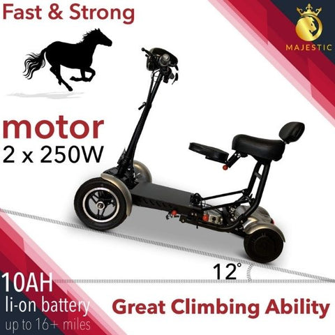 ComfyGo MS 3000 Foldable Mobility Scooters power engines climbing ability 12