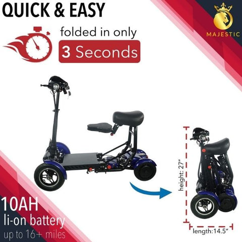 ComfyGo MS 3000 Foldable Mobility Scooters quick and easy