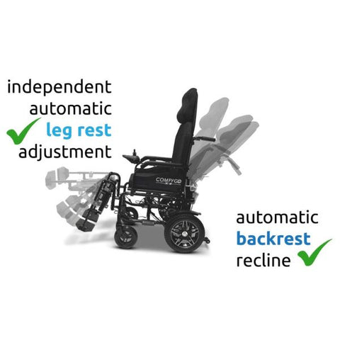 ComfyGo X-9 Electric Wheelchair with Automatic Recline