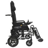 Image of ComfyGo X-9 Electric Wheelchair with Automatic Recline Black Color Side View