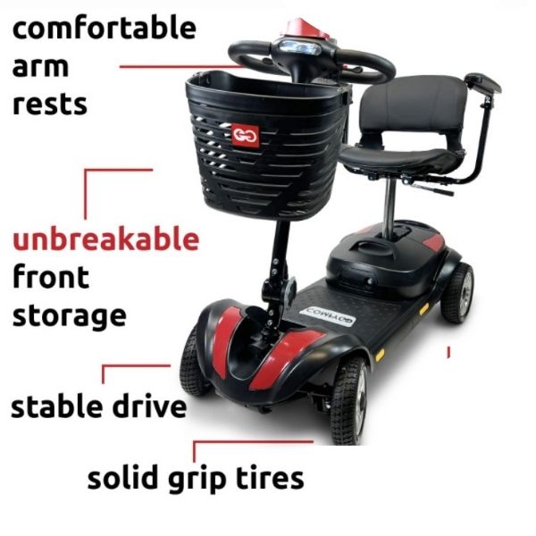 Chairo.＊ ページ　SCO-61/CW ComfyGo Z-4 Portable Mobility Scooter – Electric Wheelchairs USA