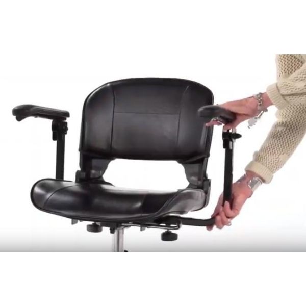 Drive Medical Scout 3 Wheel Scooter Adjustable Armrest View