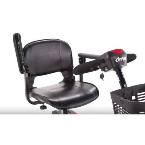 Drive Medical Scout 3 Wheel Scooter Armrest and Tiller View
