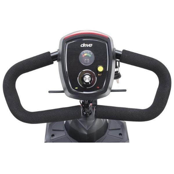 Drive Medical Scout 3 Wheel Scooter Tiller View